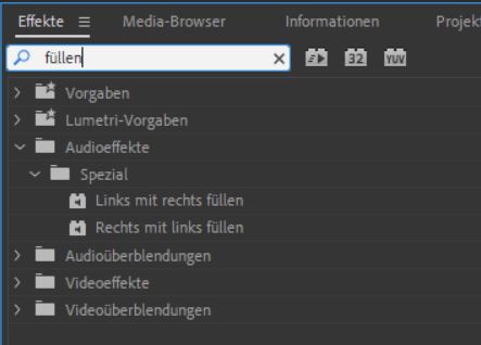 Adobe Premiere Fülleffekt