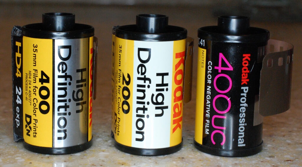 Verschiedene Kodak Filme