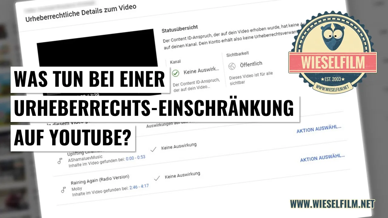 Urheberrechts-Einschränkung auf YouTube