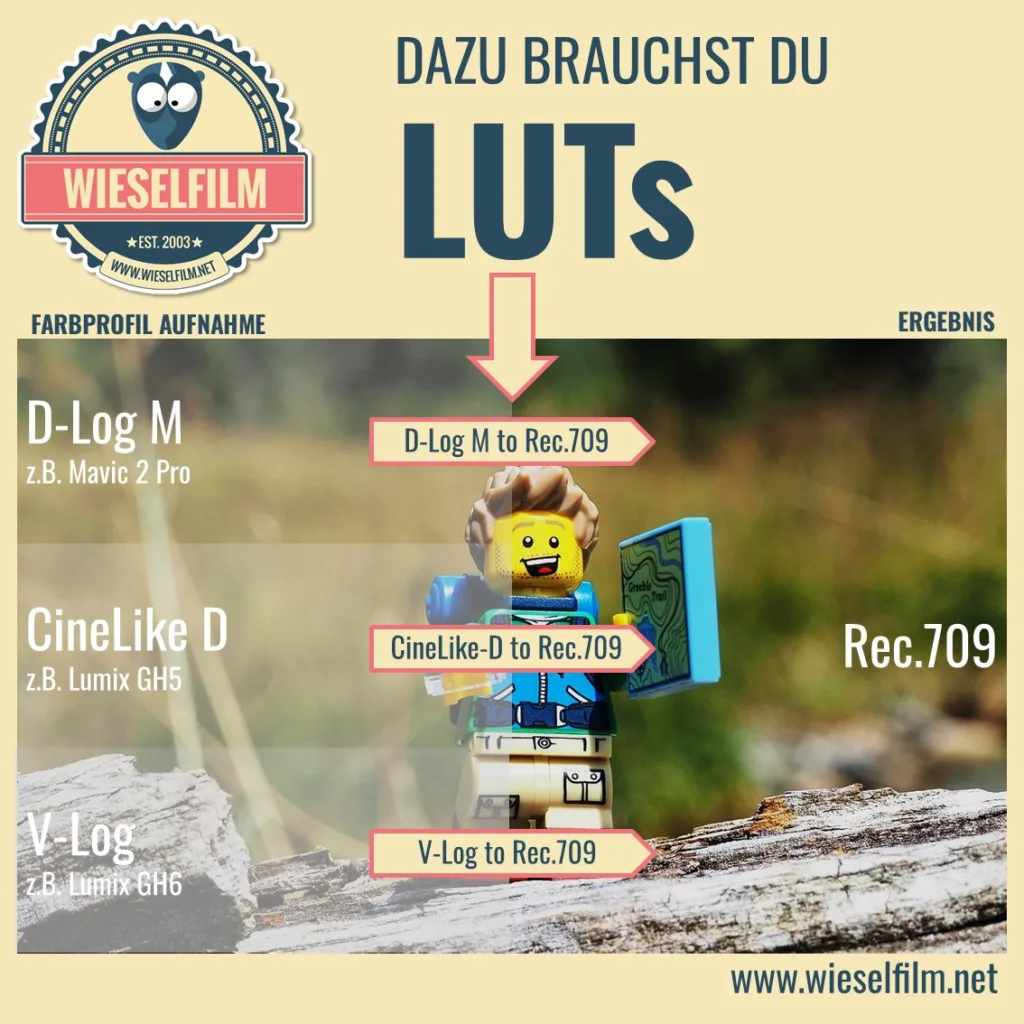 Was ist eine LUT und wofür brauche ich die? Dazu brauchst du LUTs