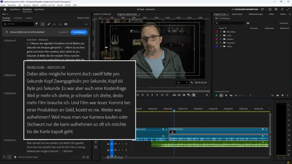 Auto Transkription mit KI