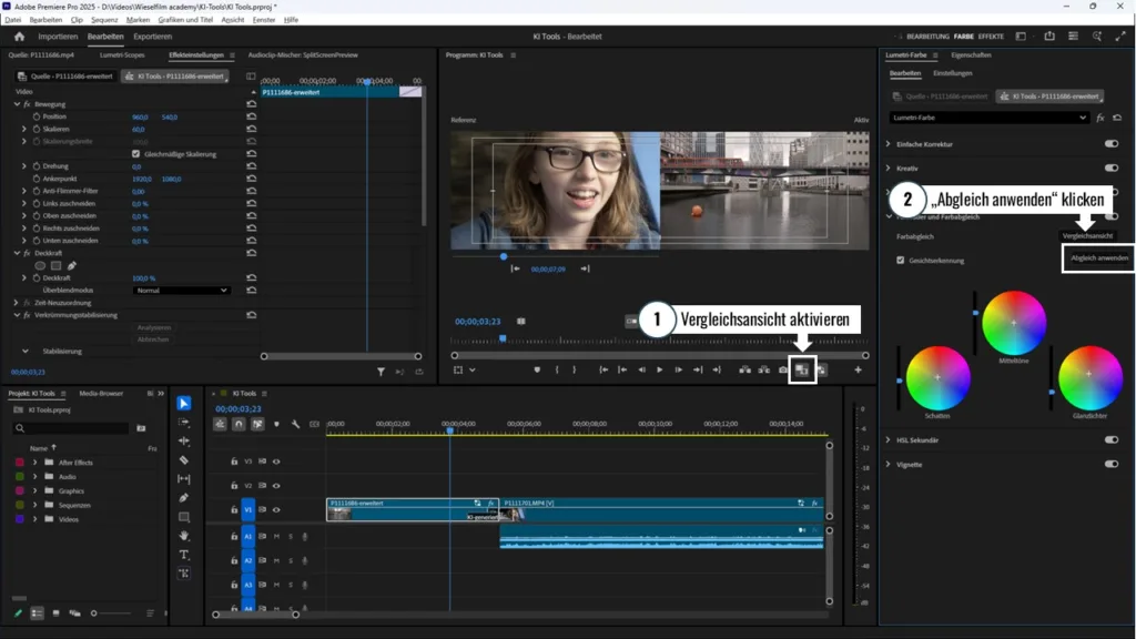 Farbe angleichen mit KI