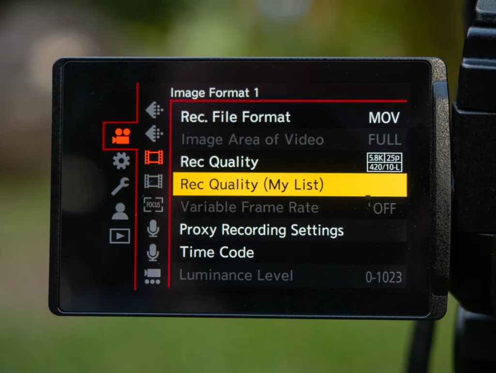 Das beste Videoformat für flüssiges Schneiden. Videoformat-Einstellungen einer Lumix GH7